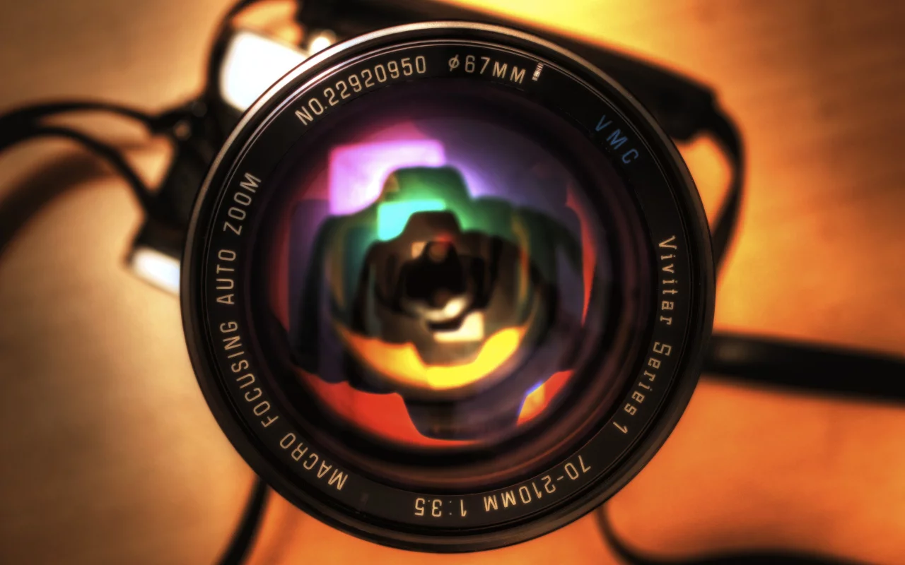 объектив, отражение, фотоаппарат, фотик