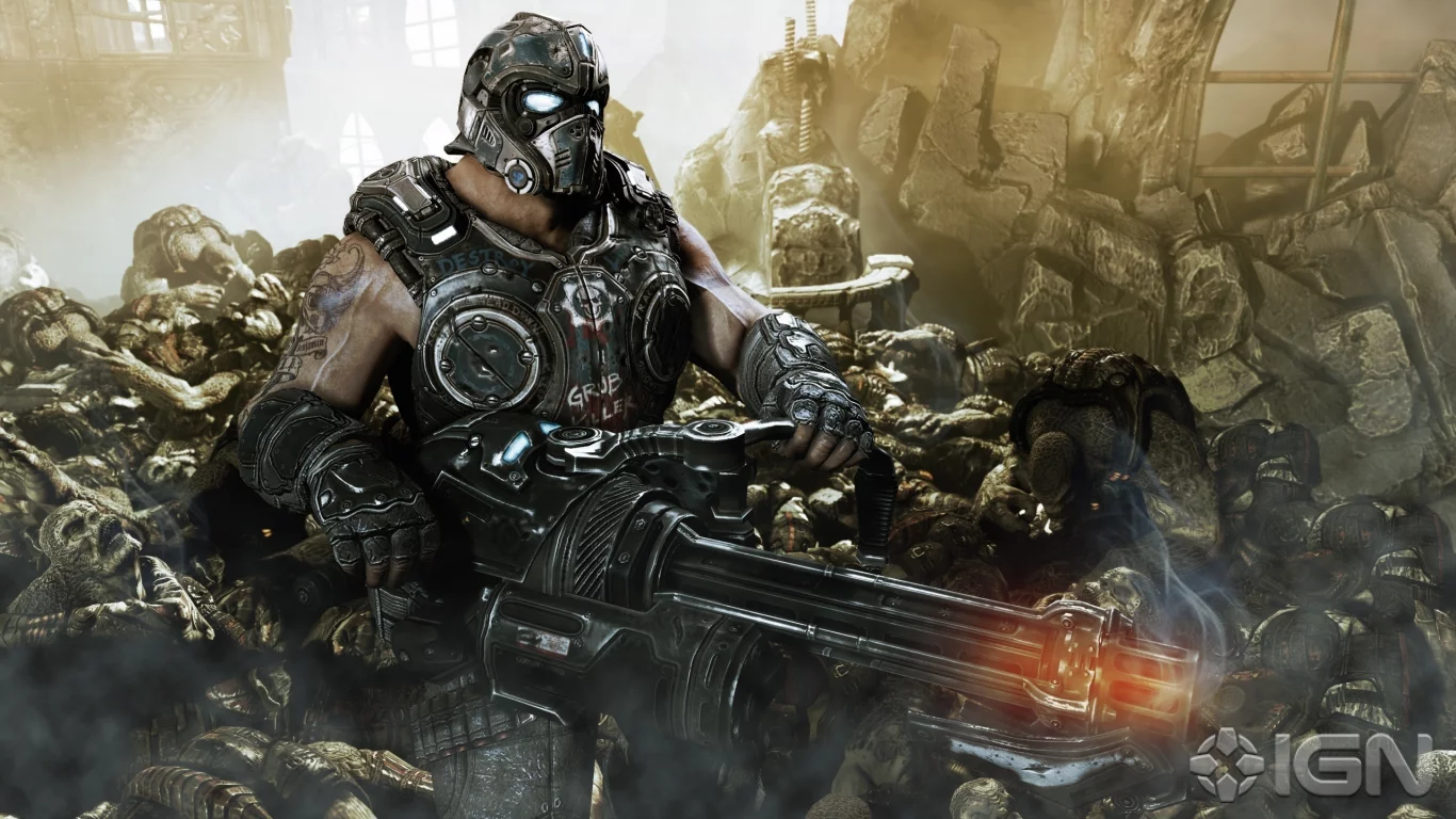 солдат, оружие, gears of war 3