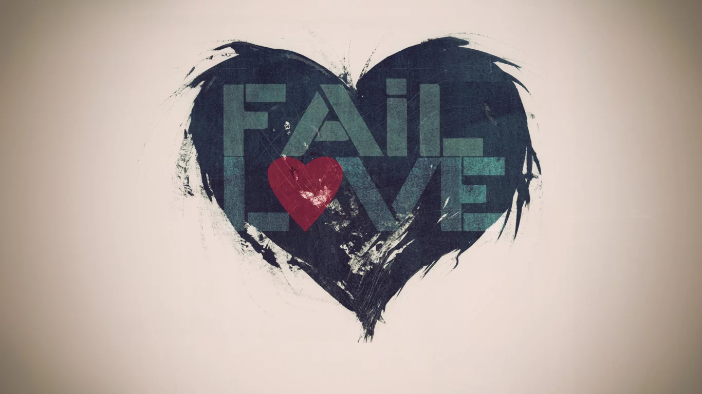 fail, love, графика, сердце