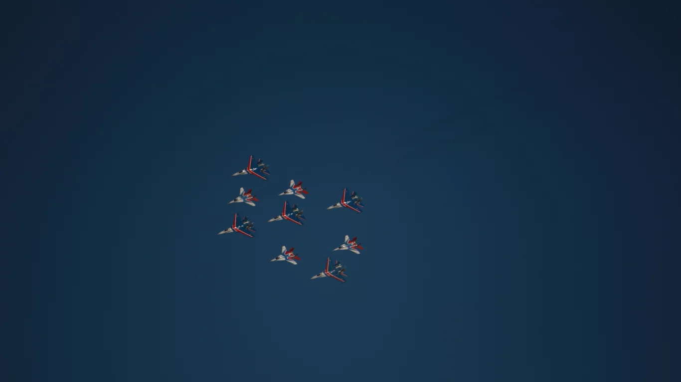 Сухой, МиГ-29, Су-27, Стрижи, русские витязи