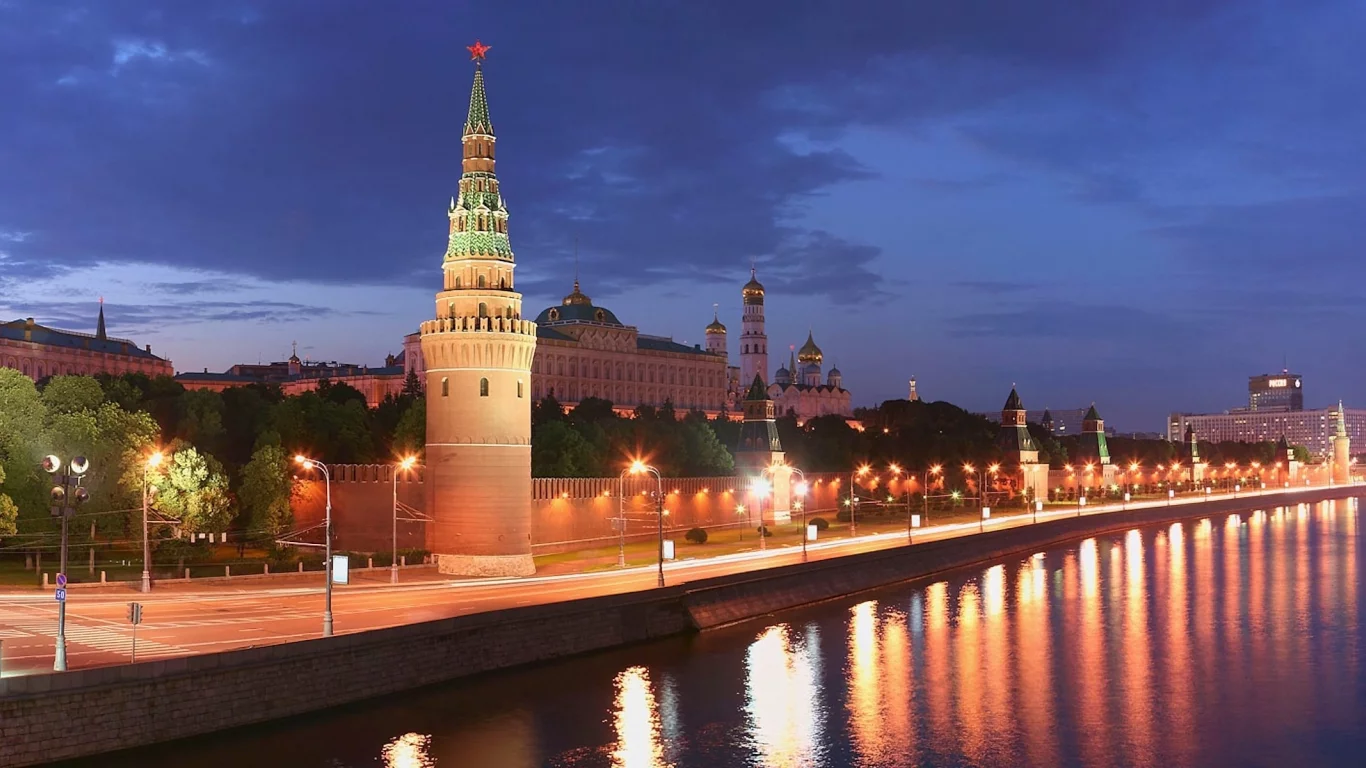 москва, кремль, башня, река