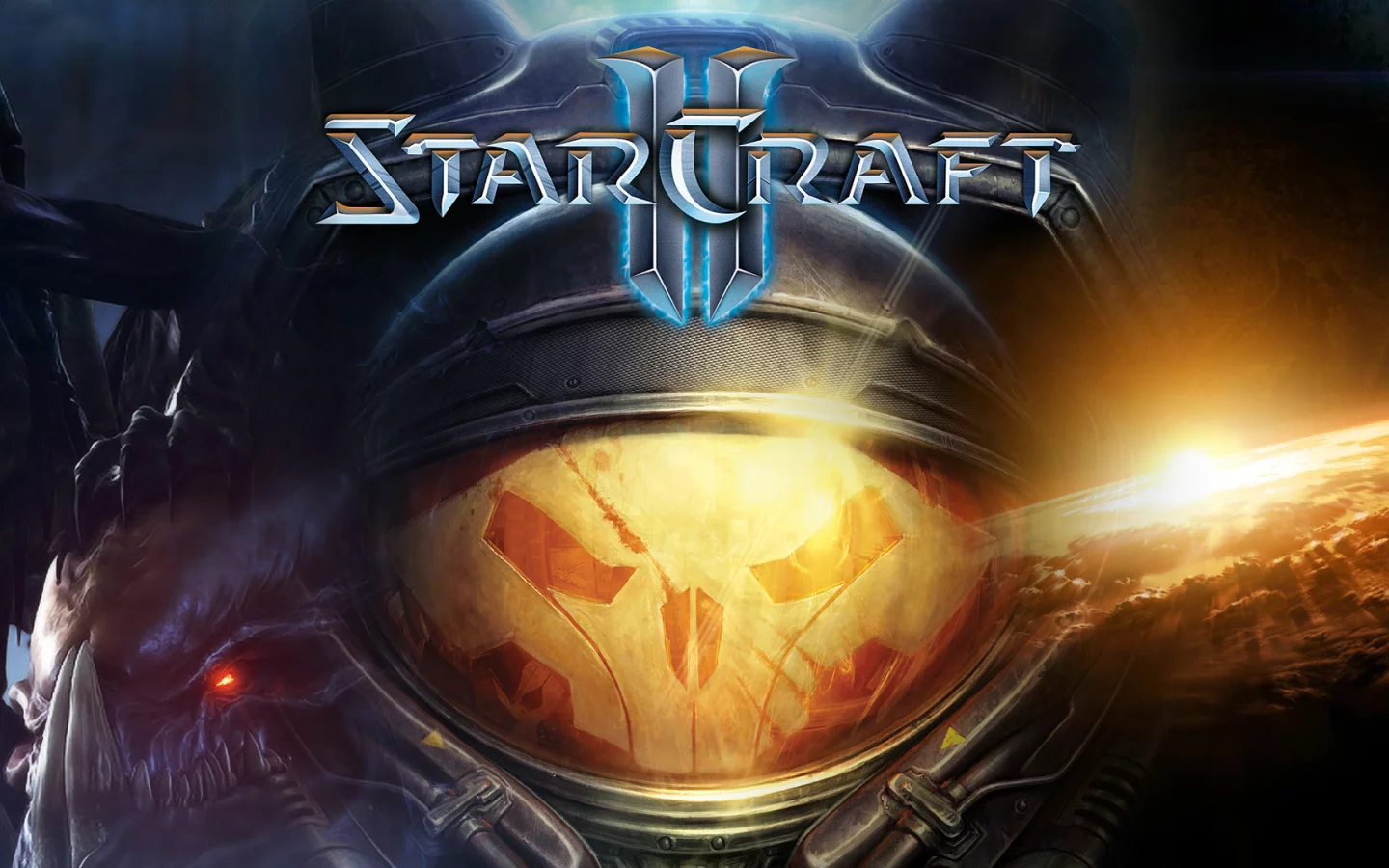 логотип, blizzard, starcraft 2: wings of liberty, starcraft 2