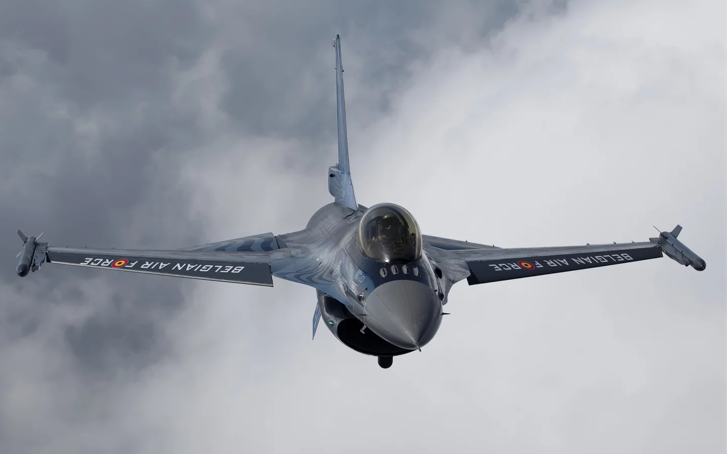 полёт, F-16, облака