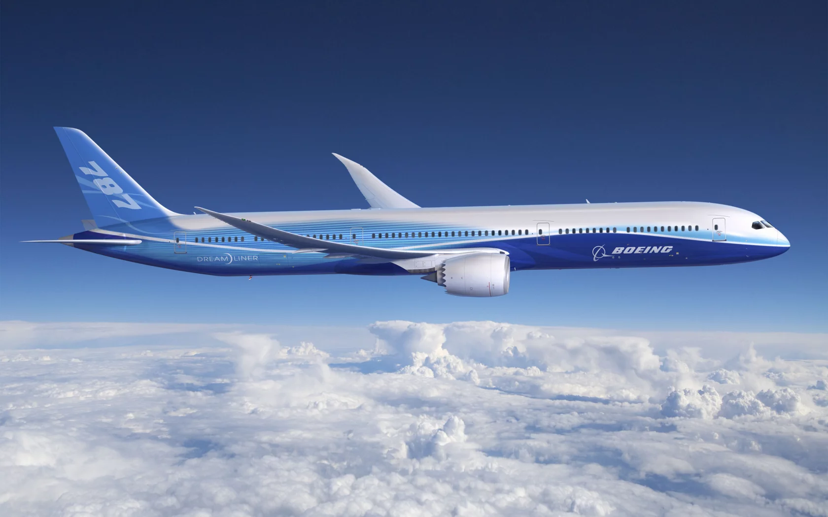облака, dreamline, полёт, 787, boeing
