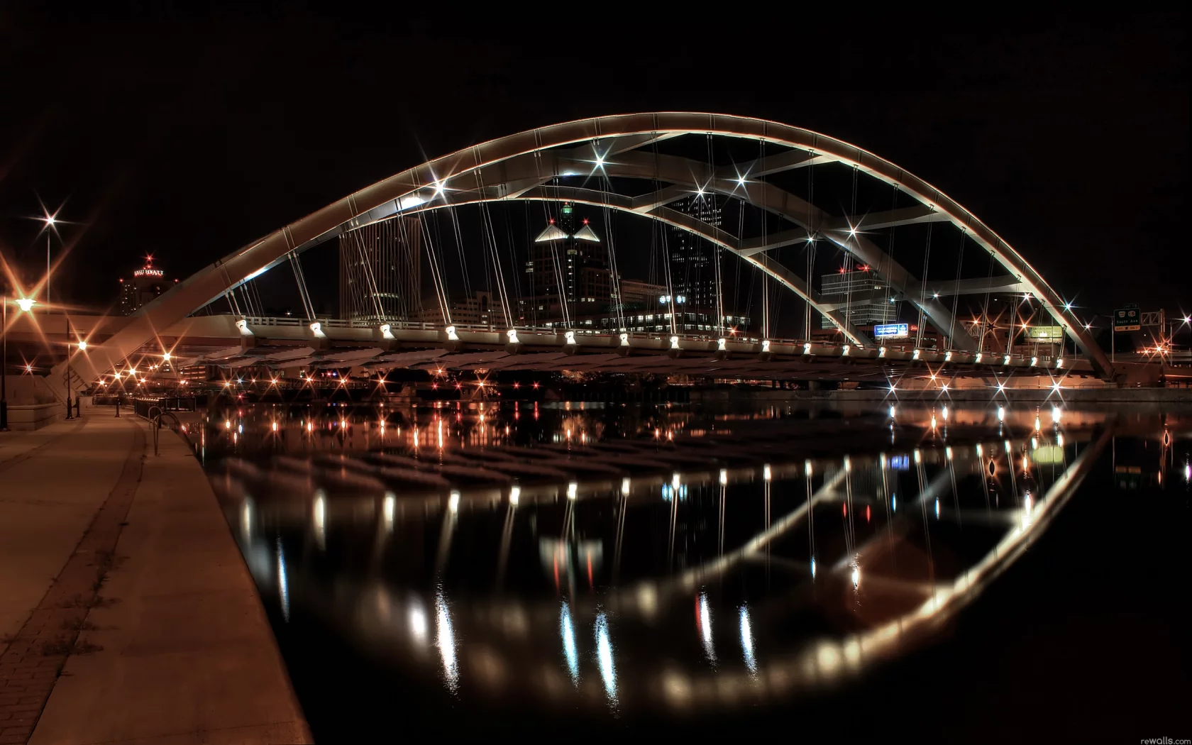 река, арка, мост