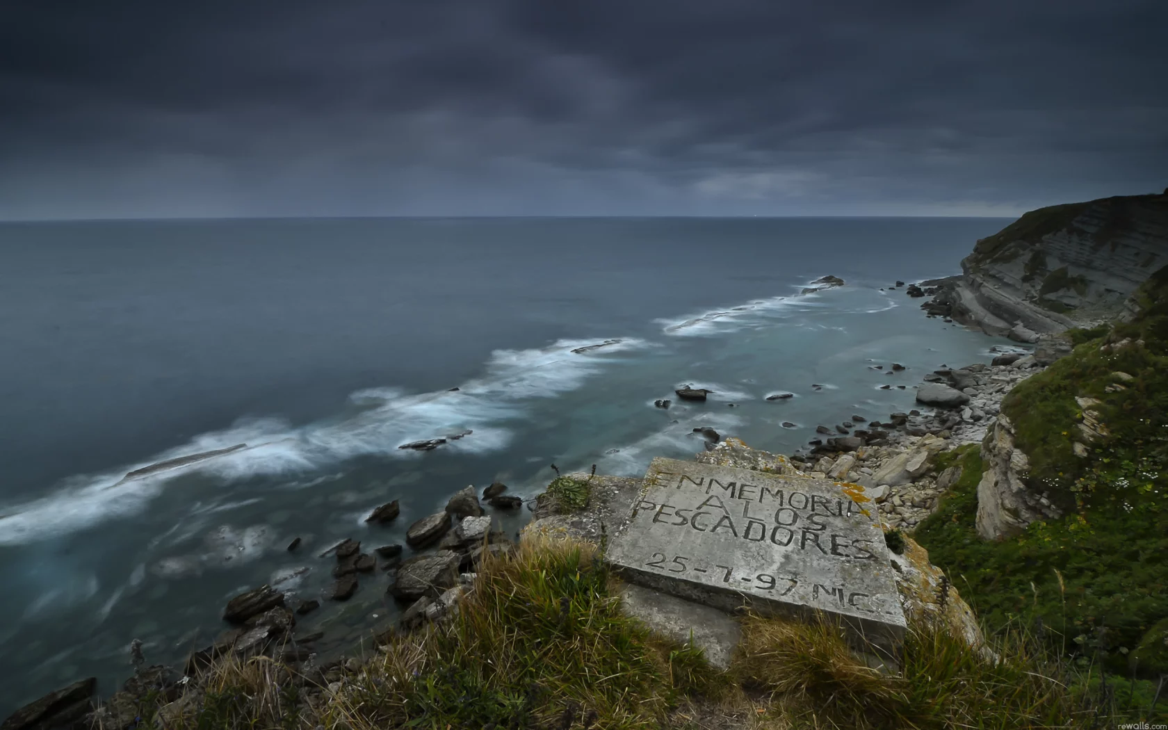 Скалы, вечер, море