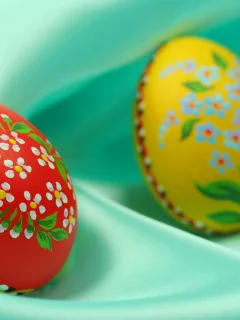 цветные, покраска, яйца, скорлупа, подарок, роспись, пасха, атрибут