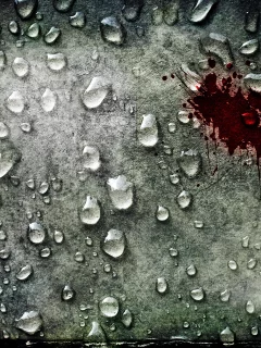 вода, капли, царапины, стилизация, кровь