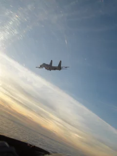 Су-27, облака, полёт, истребитель, небо