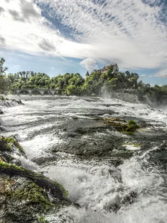 поток, природа, небо, река, пейзаж