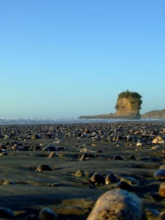 море, небо, камни