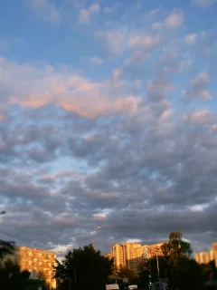 облака, небо, тучи