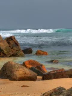 камни, пейзаж, море, природа