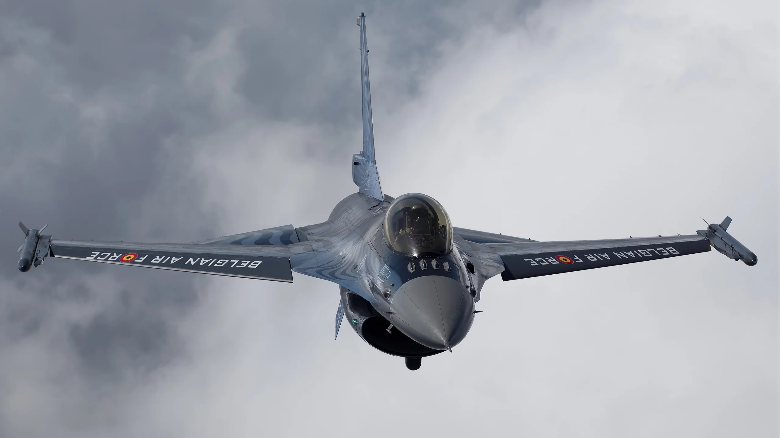 полёт, F-16, облака