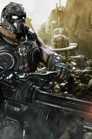 солдат, оружие, gears of war 3