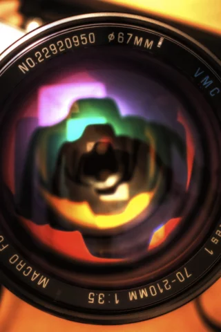 объектив, отражение, фотоаппарат, фотик