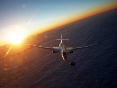 ракетоносец, Ту-160, облака, Туполёв