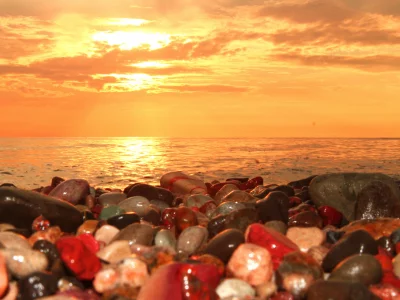 природа, камни, цвет, море