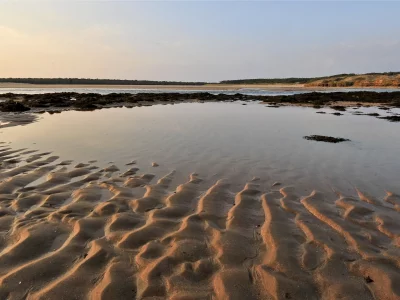 пейзаж, море, берег, небо