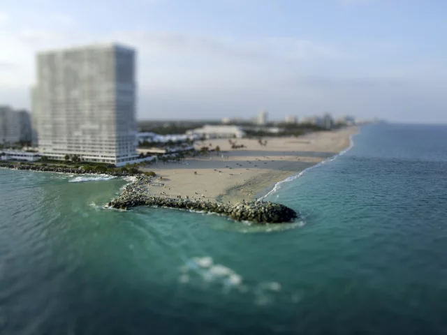 майами, море, пляж, дома