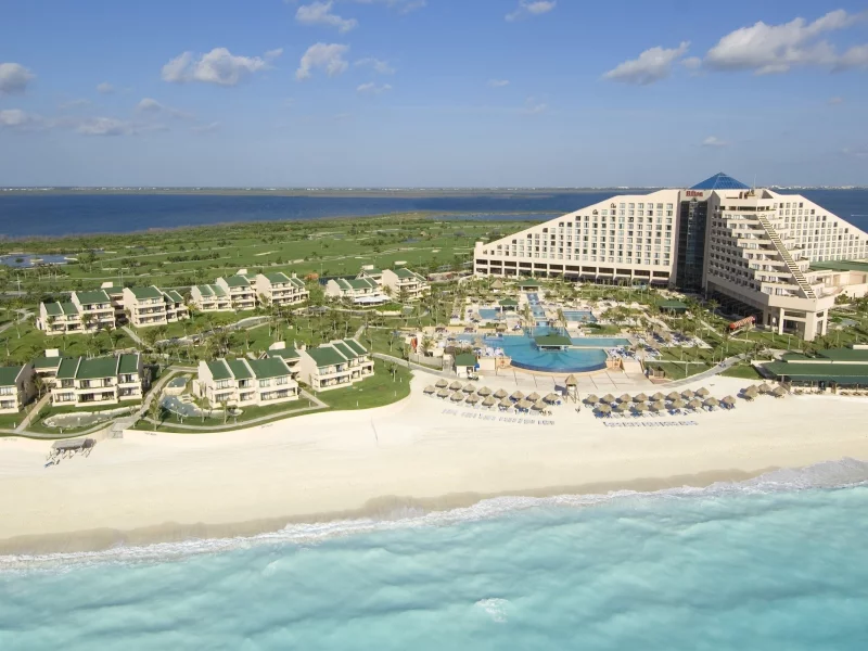 hilton, океан, курорт, пальмы, вода