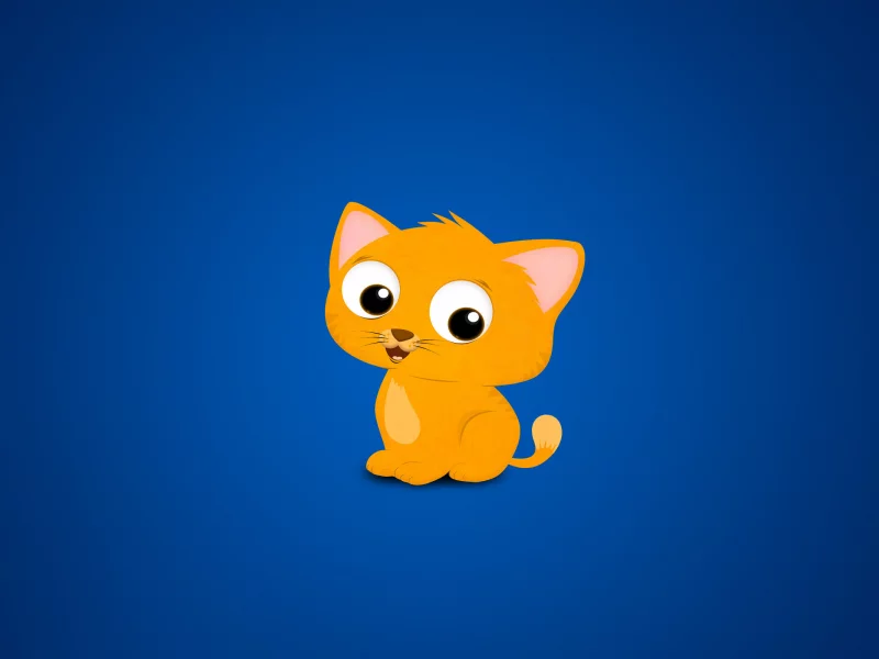 cats every where blue, милый, фон, синий, котик, кот, кавай, жёлтый