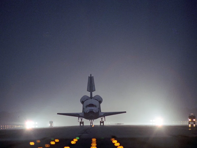 Shuttle, посадка, шатл