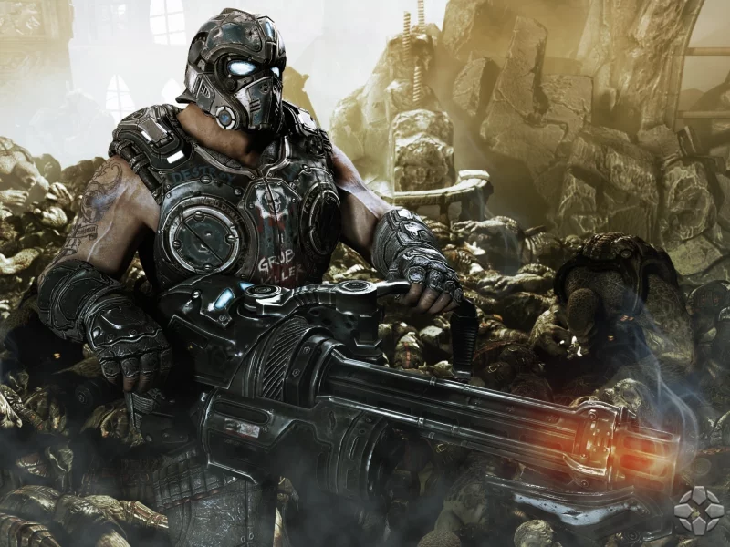 солдат, оружие, gears of war 3