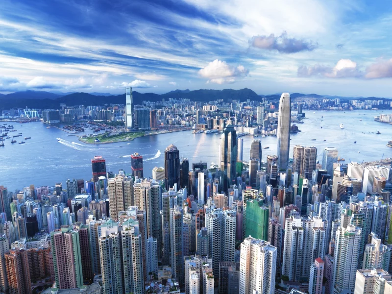 небоскрёбы, гонконг, здания, мегаполис, hong kong