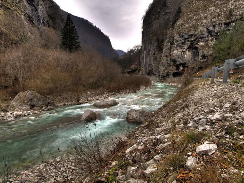 река, природа, горы