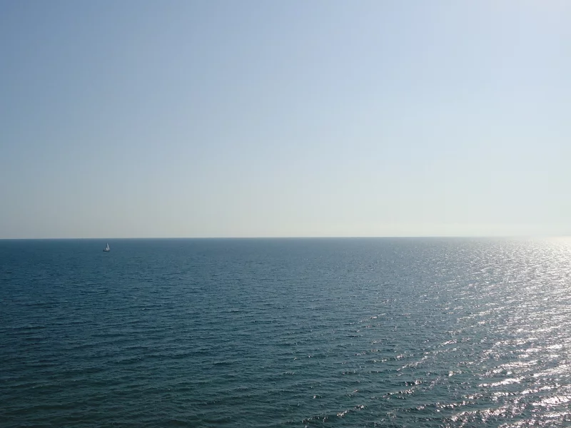 парусник, небо, волны, море