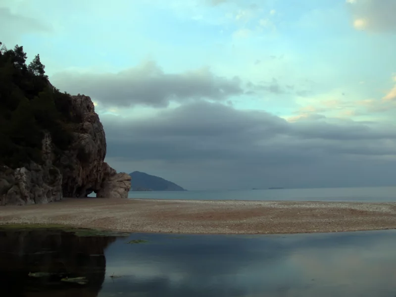 берег, море, скалы