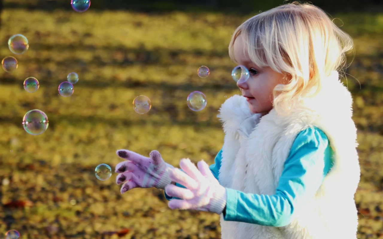 красивая, bubbles, around, catch, девушки, девушка, baby