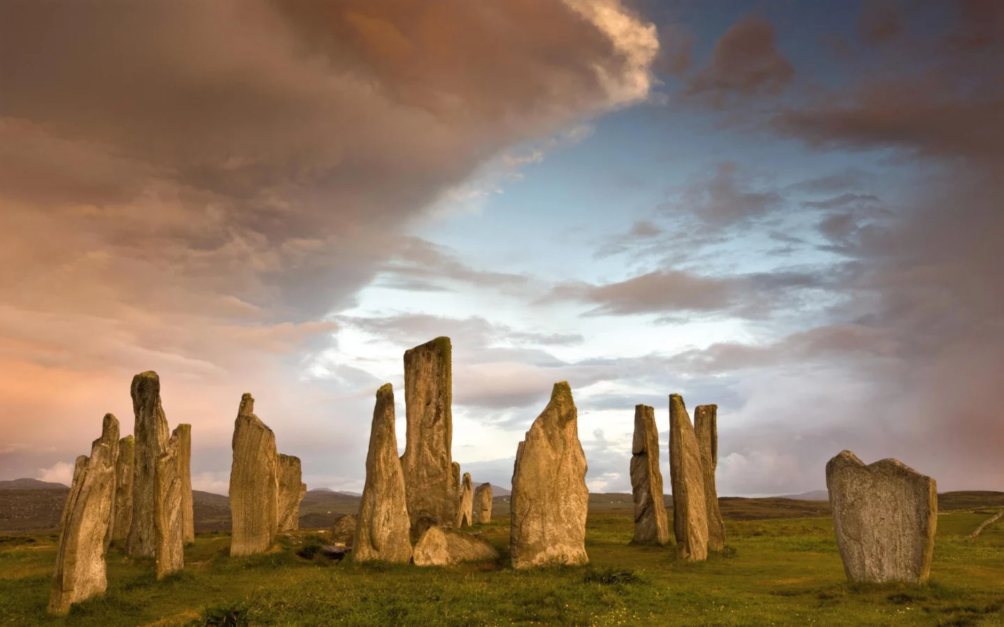 callanish, камни, мегалиты, небо