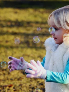 красивая, bubbles, around, catch, девушки, девушка, baby