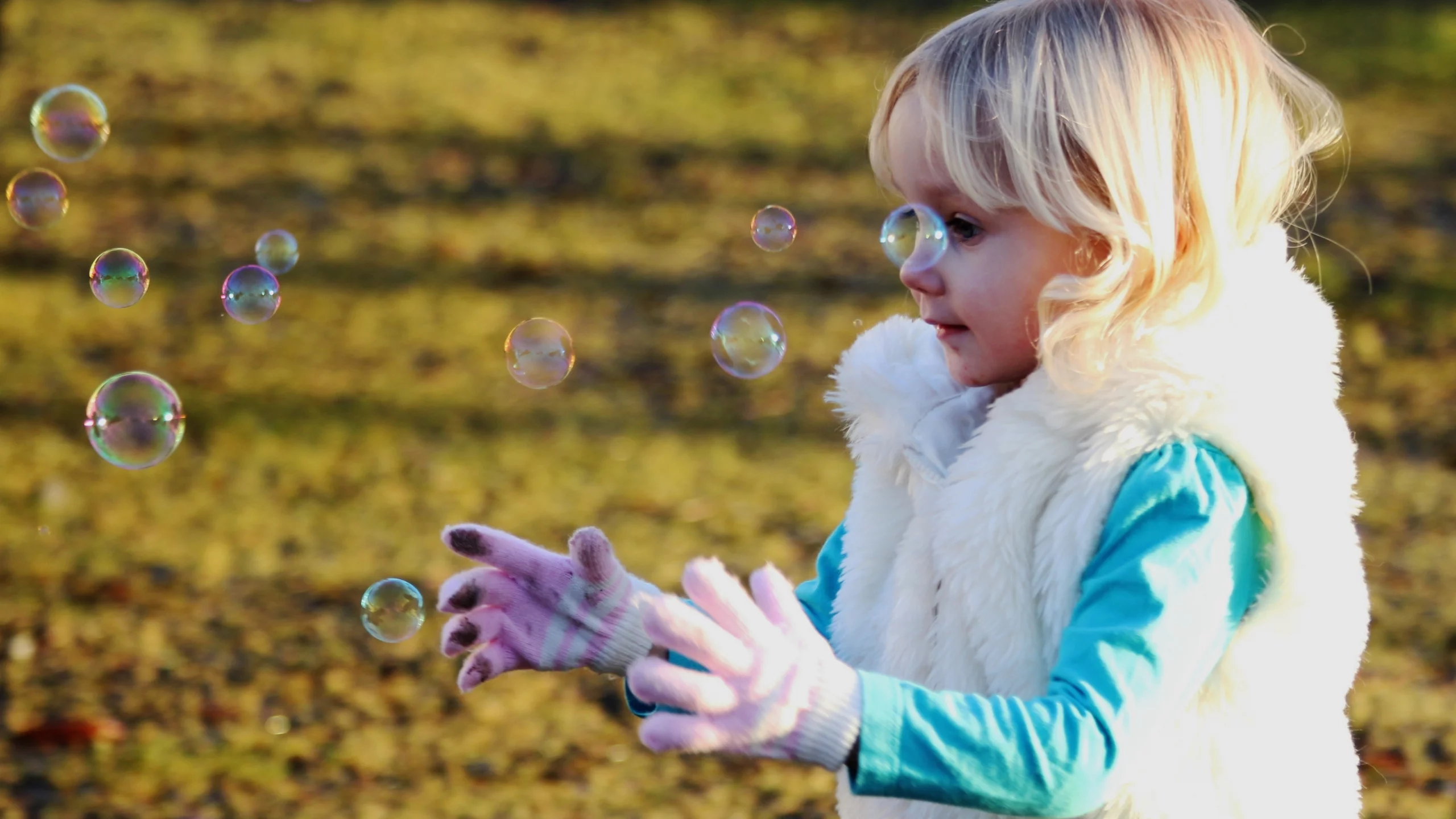 красивая, bubbles, around, catch, девушки, девушка, baby
