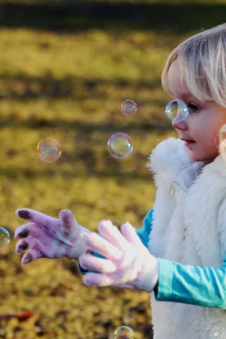красивая, bubbles, around, catch, девушки, девушка, baby