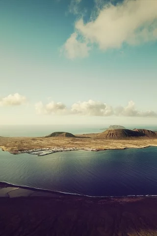 берег, море, пейзаж, небо, природа, остров