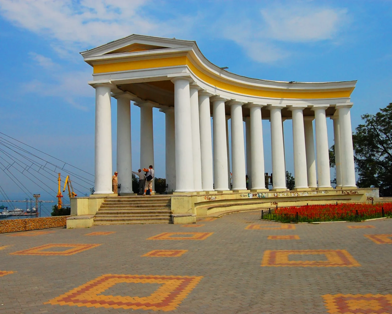 архитектура, лето, коллонада