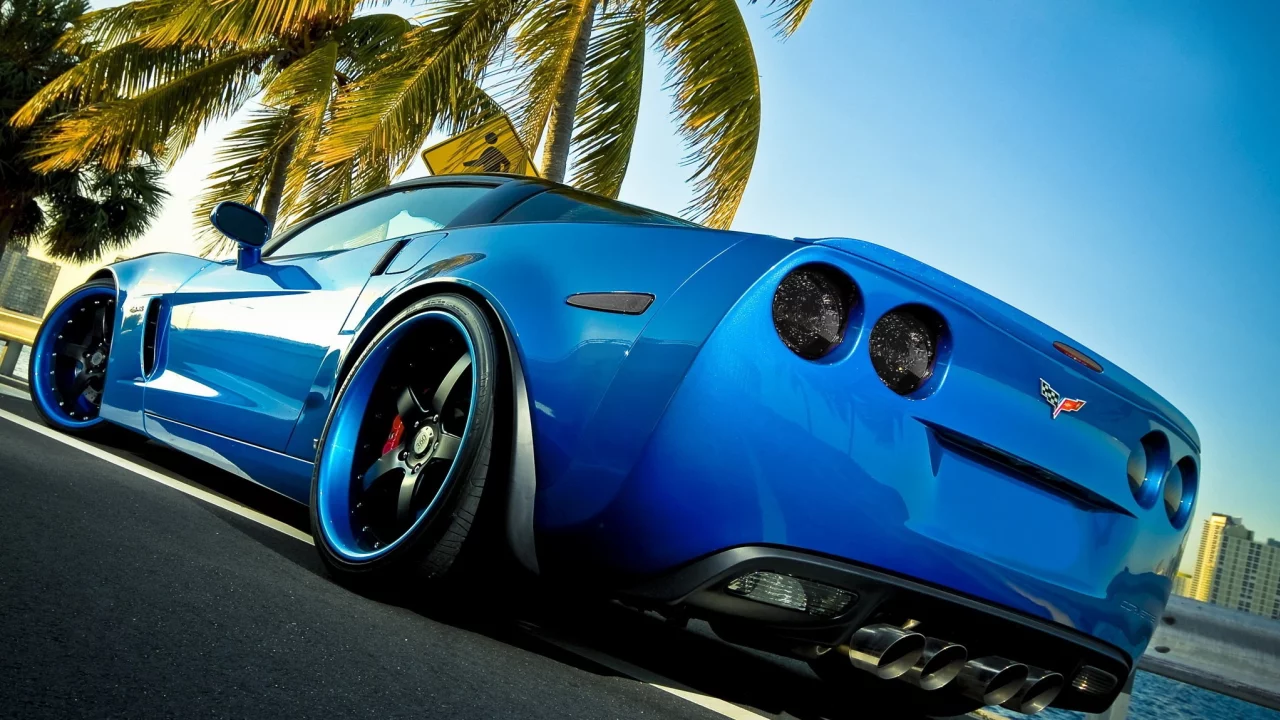 chevrolet, синий, z06, corvette