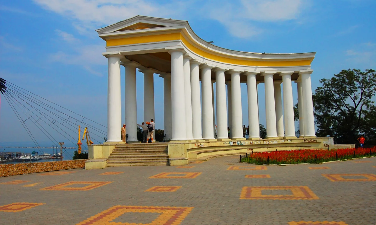 архитектура, лето, коллонада