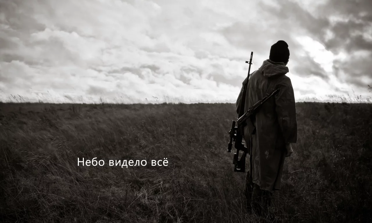 черно-белое, сталкер, зона, поле, небо видело все