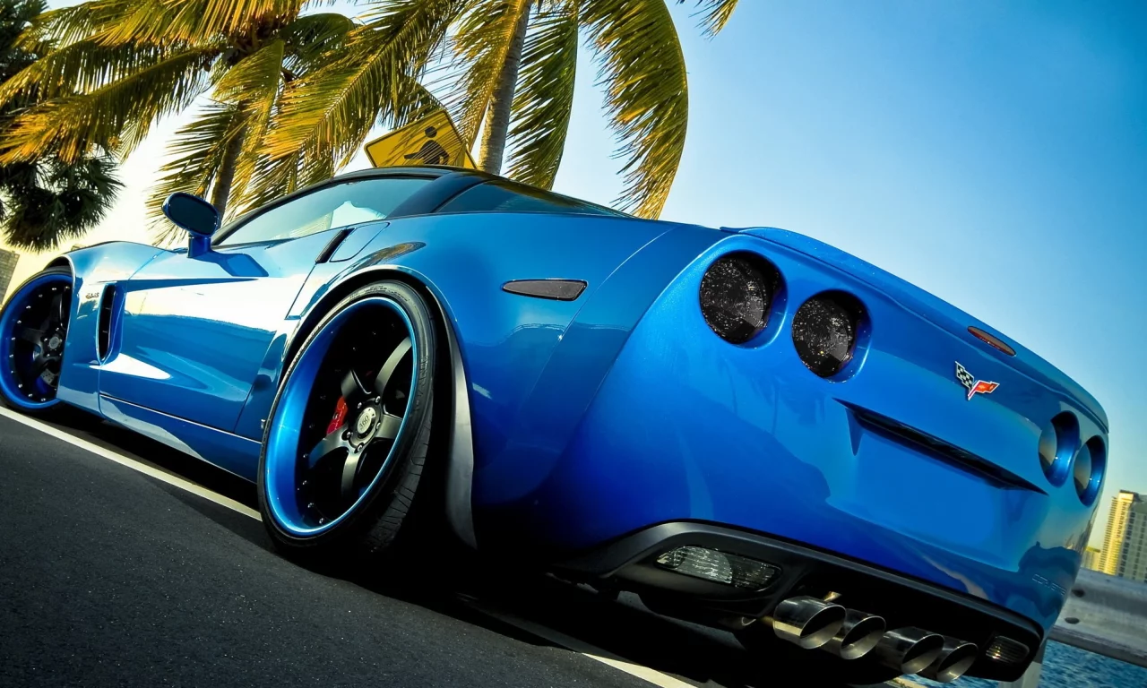 chevrolet, синий, z06, corvette