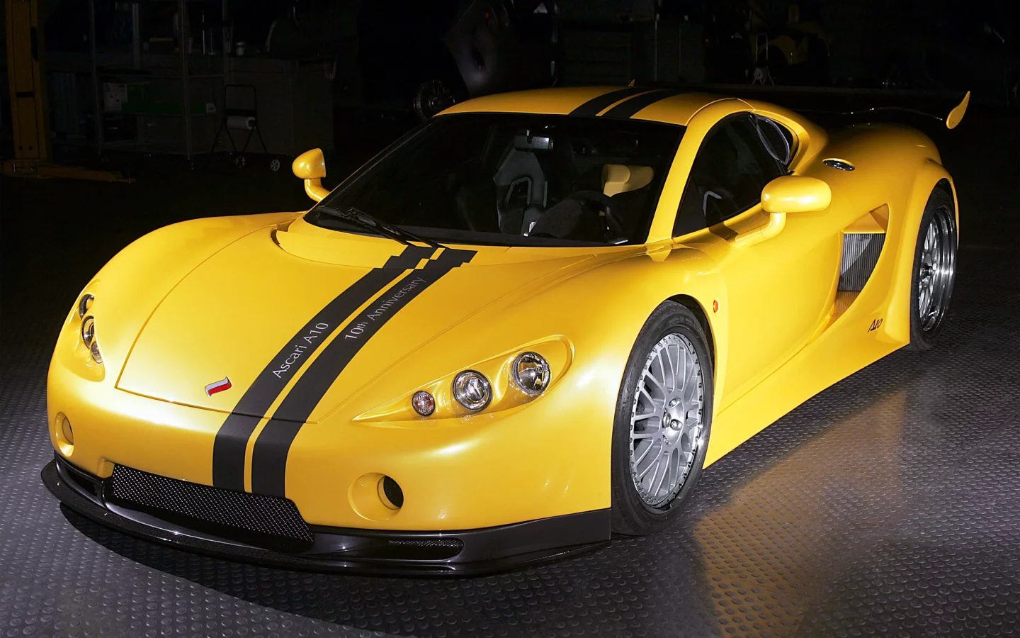 машина, суперкар, жёлтый, ascari a10