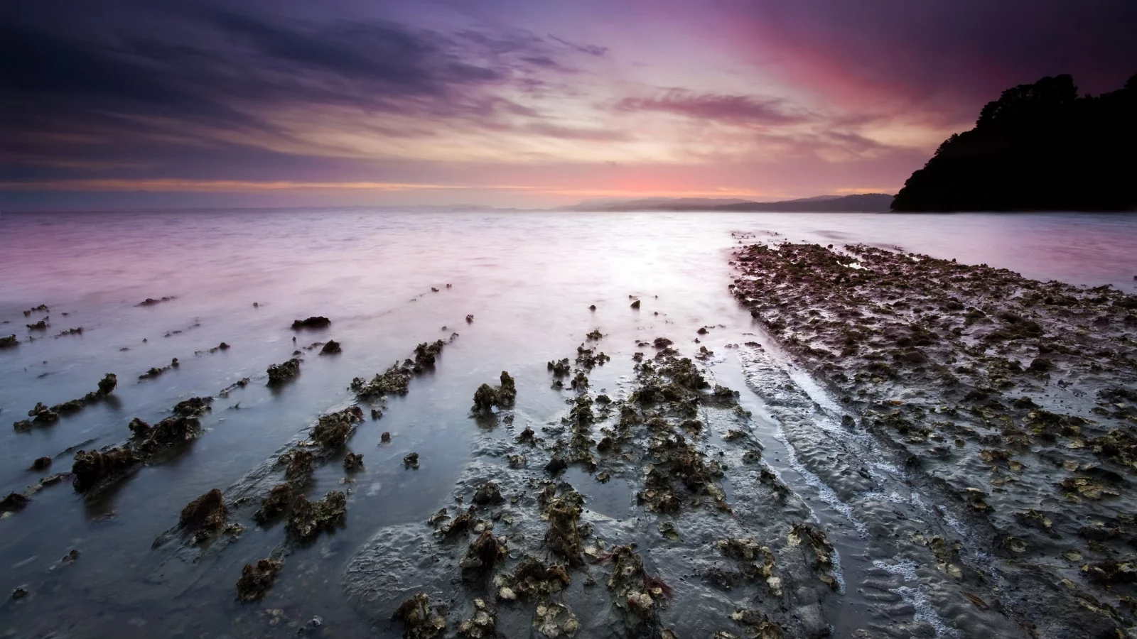 берег, камни, горизонт, море