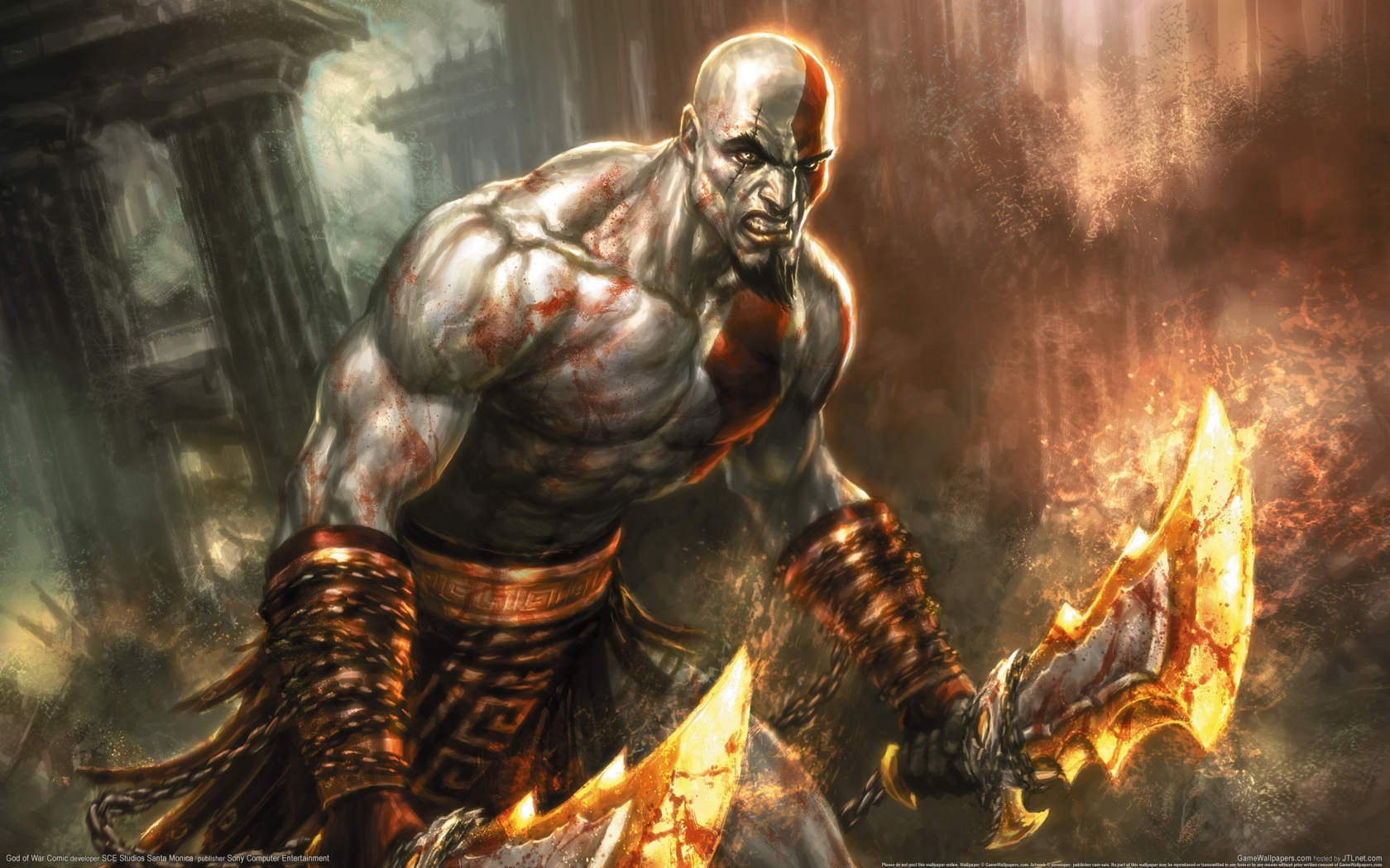 Картинка на рабочий стол pc games, игра, видео игры, компьютерные игры, God  of War Comic, game 1680 x 1050