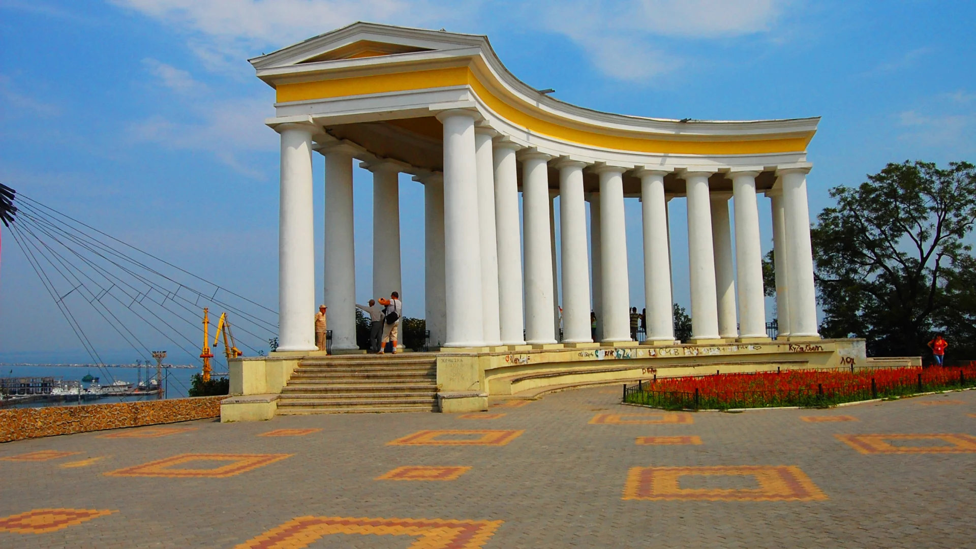 архитектура, лето, коллонада