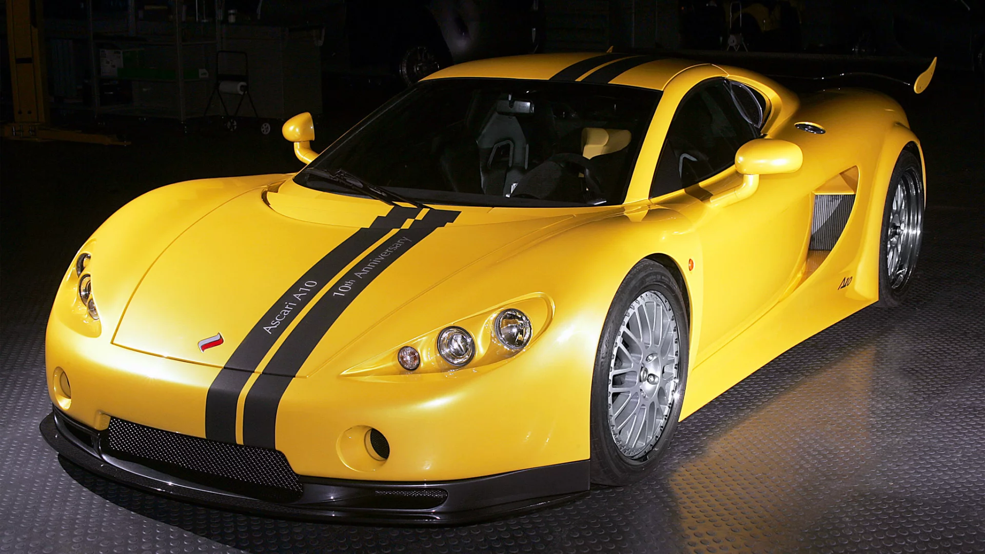 машина, суперкар, жёлтый, ascari a10