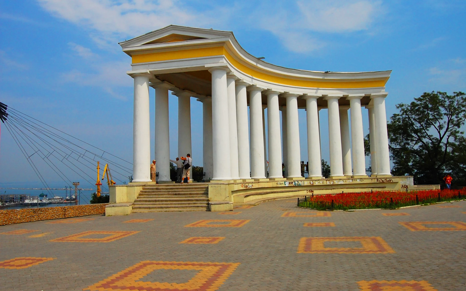 архитектура, лето, коллонада
