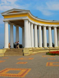 архитектура, лето, коллонада